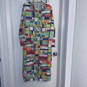 Mulit-Colored Dress/Duster size XL